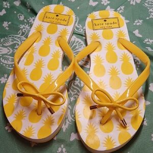 Kate Spade Yellow Pineapple Sandals